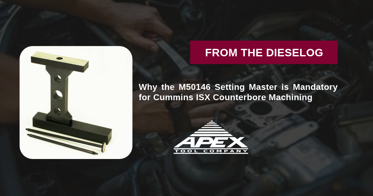 M50146 Cummins ISX Counterbore Depth Setting Master Main View